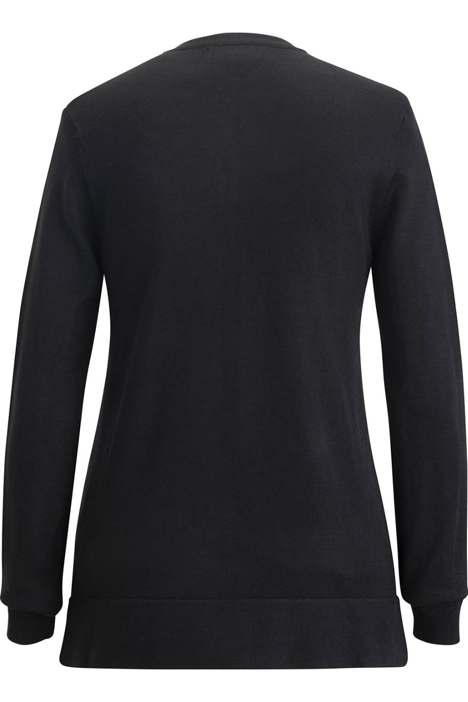 7143 Edwards LADIES CREW NECK BUTTON FRONT CARDIGAN - Back Image