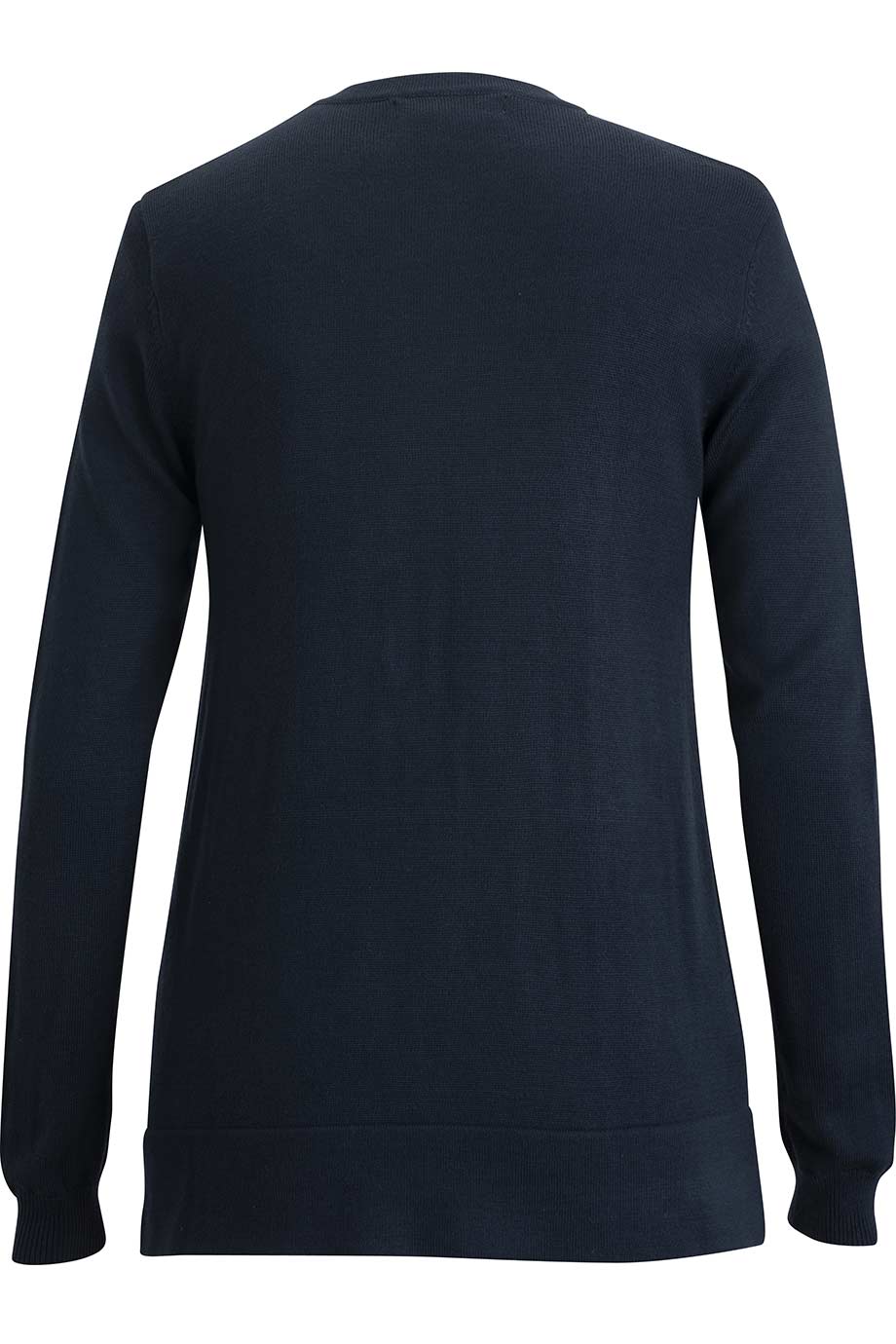7143 Edwards Ladies Crew Neck Button Front Cardigan - Back Image