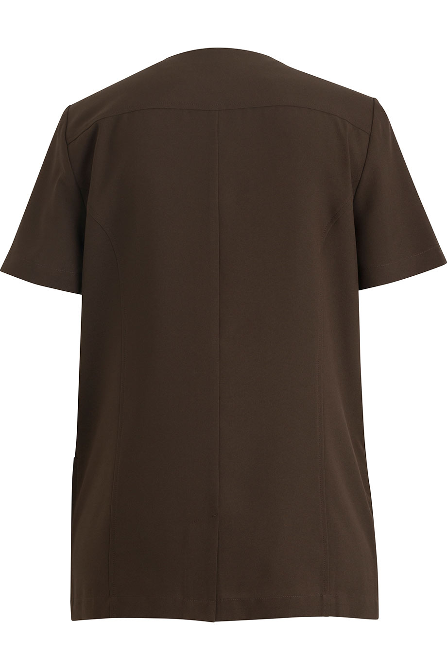7284 Edwards LADIES SCOOP NECK SPUN POLY TUNIC - Back Image
