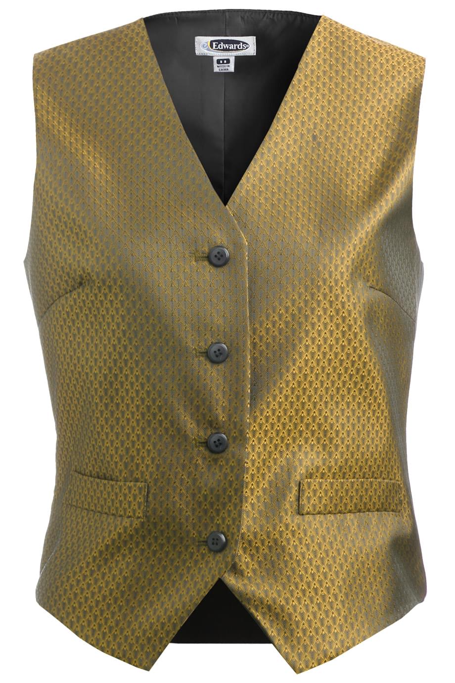 7390 Edwards LADIES DIAMOND BROCADE VEST 7390 Edwards LADIES DIAMOND BROCADE VEST