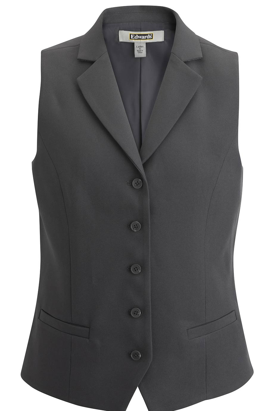 7496 Edwards LADIES DRESS LAPEL VEST 7496 Edwards LADIES DRESS LAPEL VEST