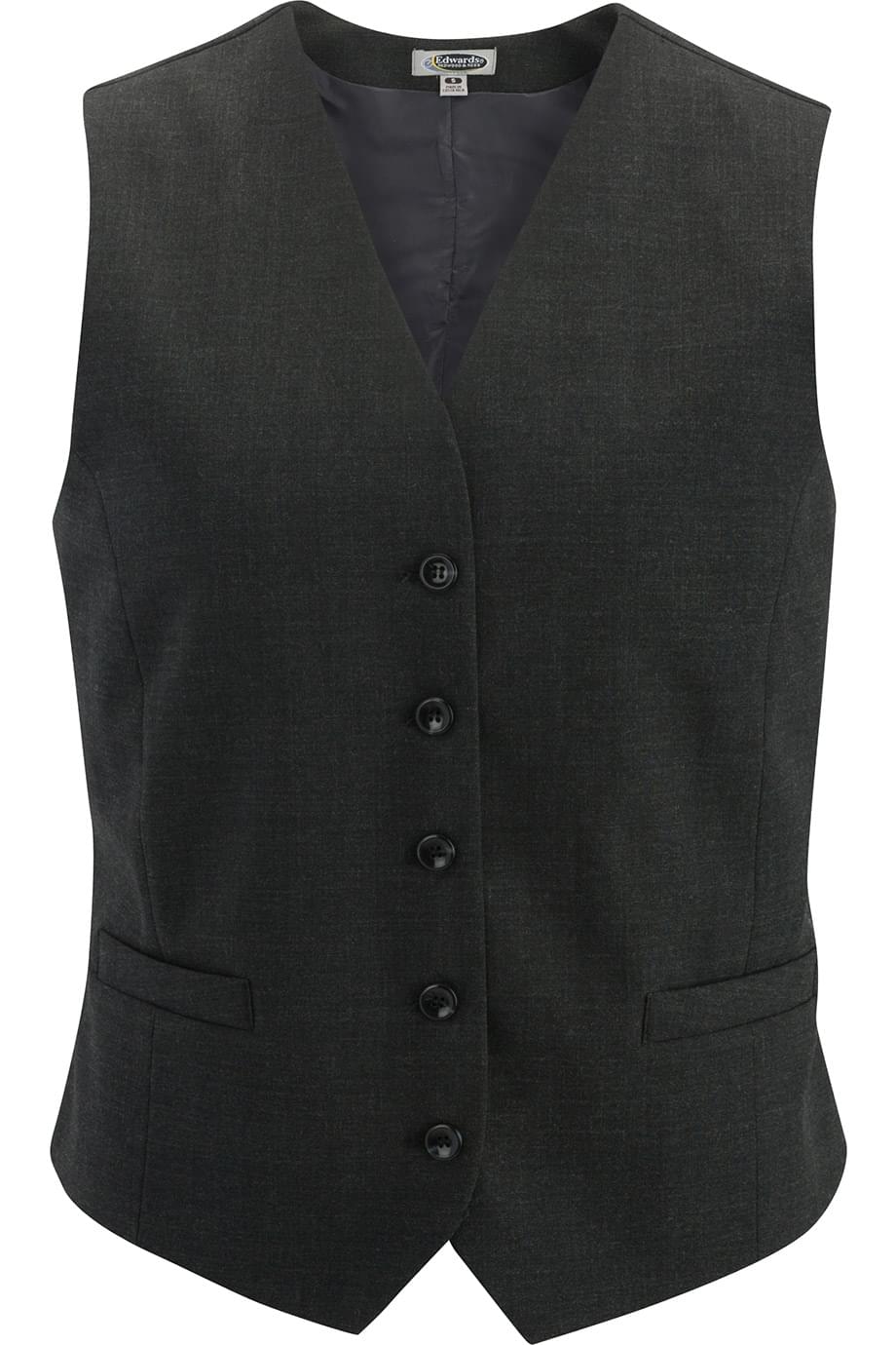 7633 Edwards LADIES HIGH-BUTTON VEST 7633 Edwards LADIES HIGH-BUTTON VEST