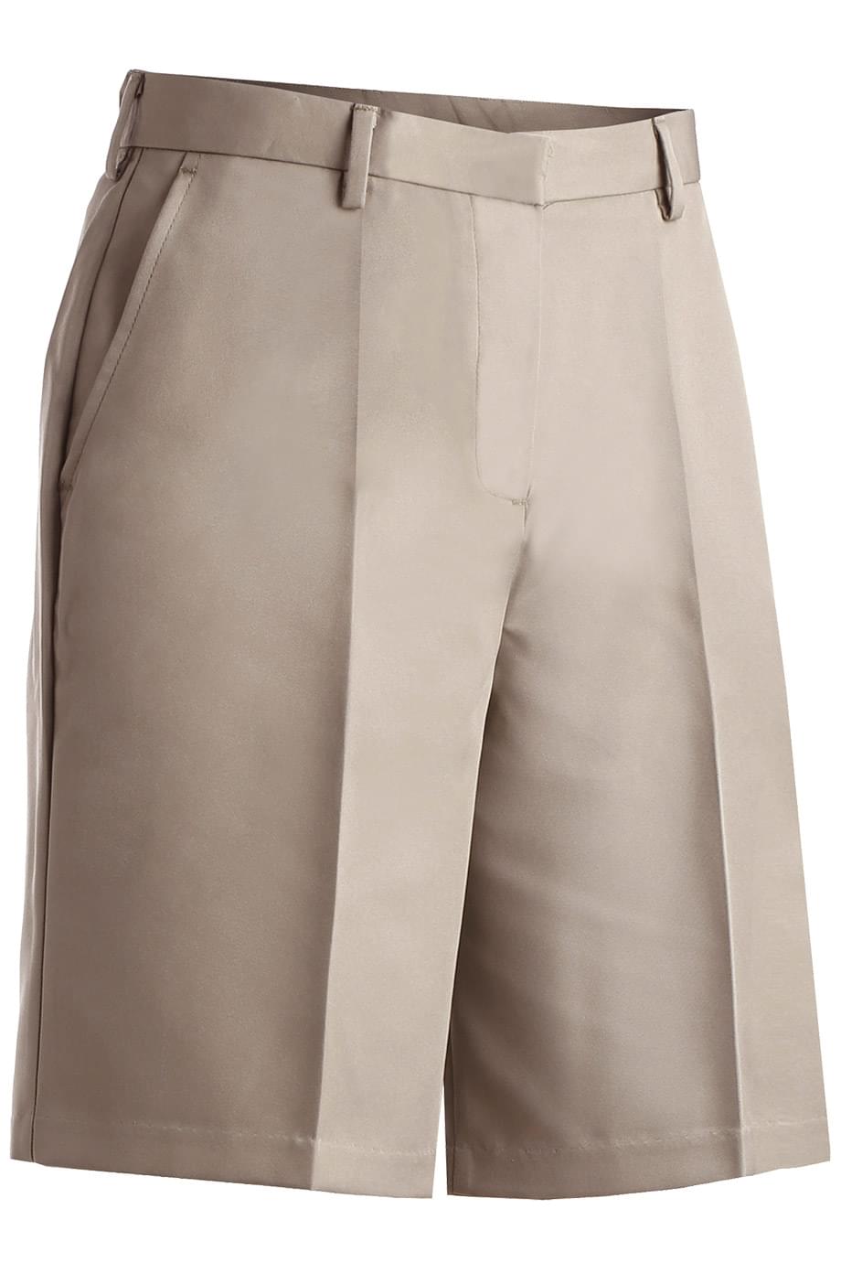 8432 Edwards LADIES MICROFIBER FLAT FRONT SHORTS 8432 Edwards LADIES MICROFIBER FLAT FRONT SHORTS