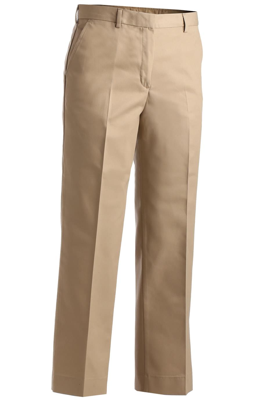 8519 Edwards LADIES BUSINESS CASUAL FLAT FRONT CHINO PANT