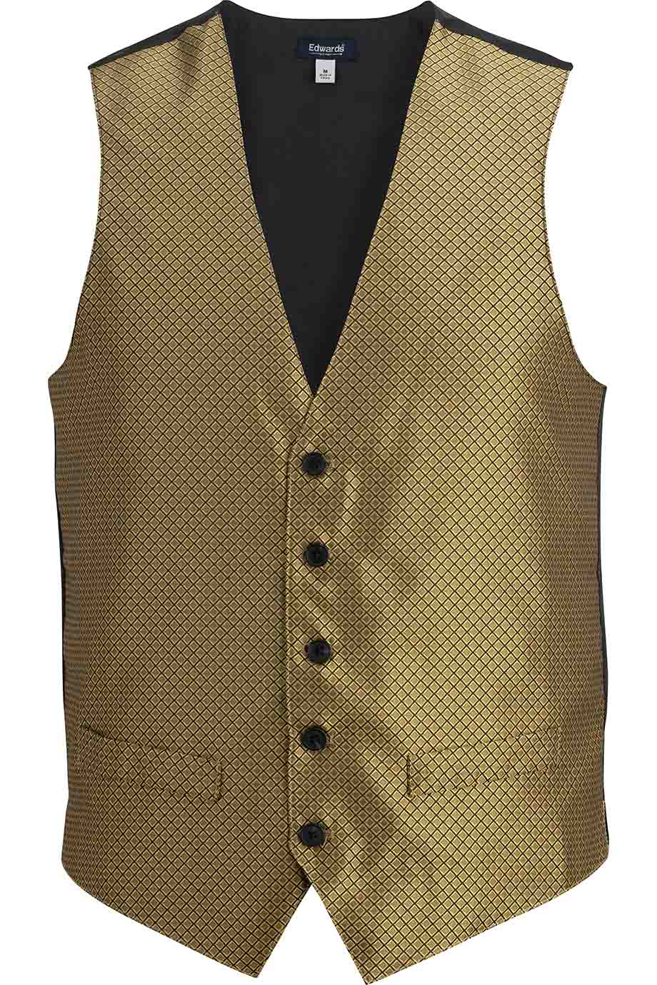 4394 Edwards Garment EDWARDS MENS BROCADE VEST