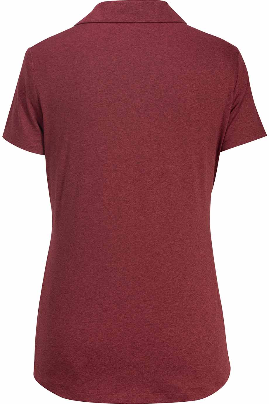 5592 Edwards Garment EDWARDS LADIES POINT GREY HEATHERED POLO - Back Image