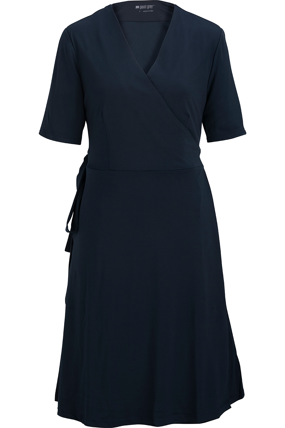 9977 Edwards Garment LADIES POINT GREY WRAP DRESS 9977 Edwards Garment LADIES POINT GREY WRAP DRESS