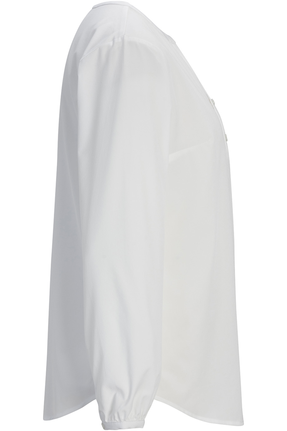 5275 Edwards Garment EDWARDS LADIES OPEN V NECK LONG SLEEVE BLOUSE - Siide Image