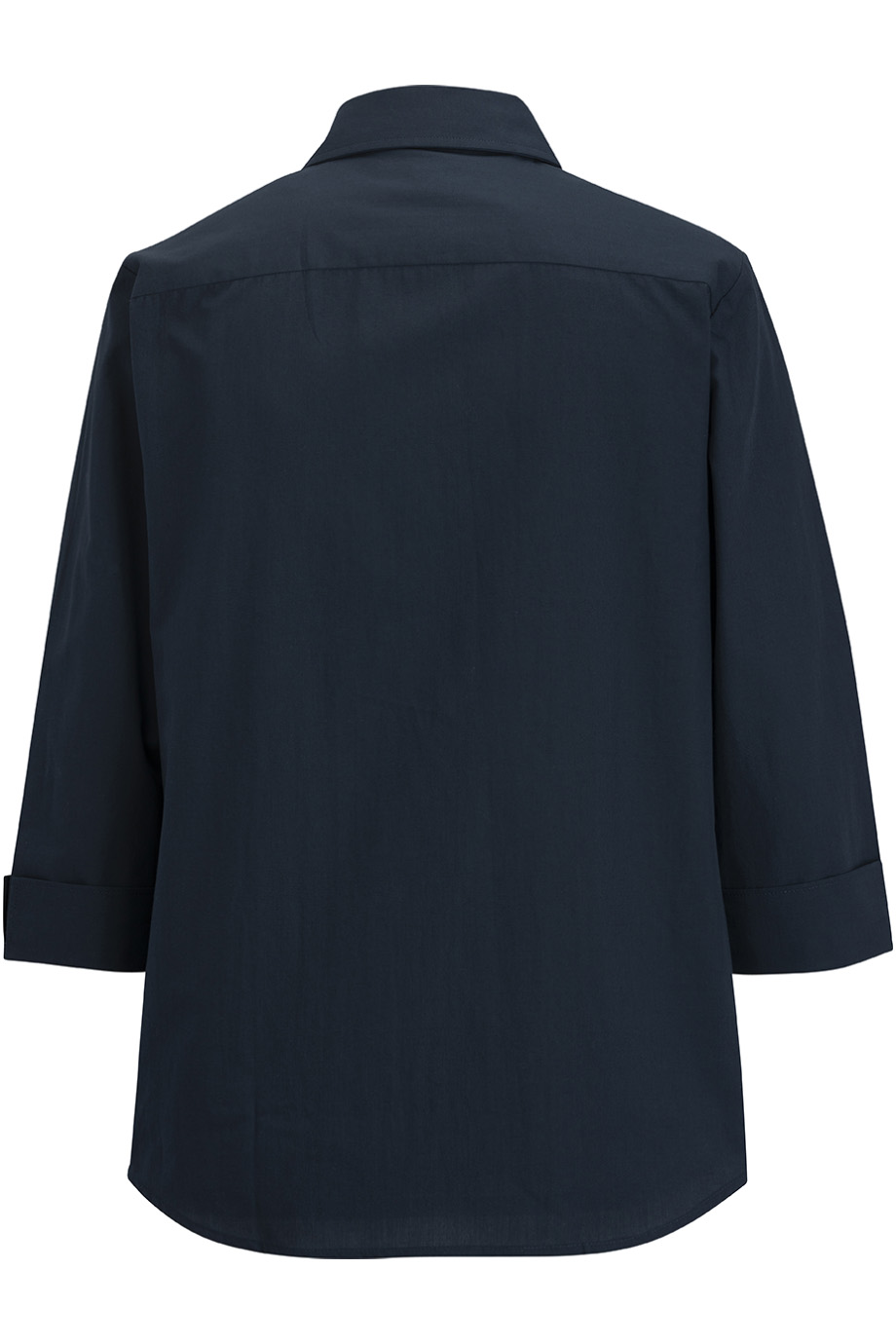 5355 Edwards Garment EDWARDS LADIES ESSENTIAL BROADCLOTH SHIRT 3/4 SLEEVE - Back Image