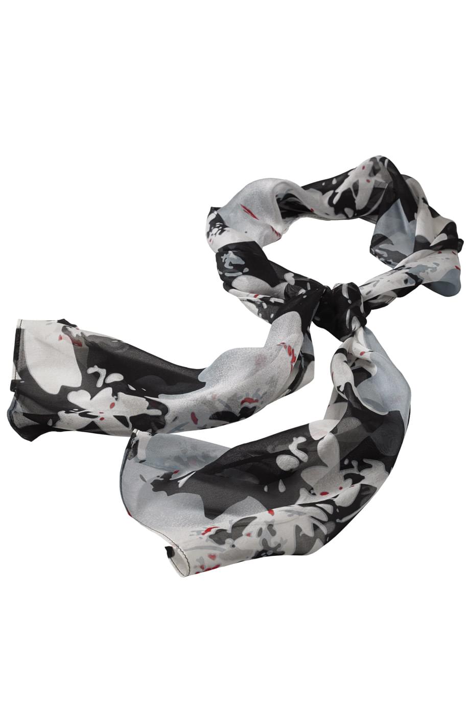 SC60 Edwards SPATTER FLORAL CHIFFON SCARF