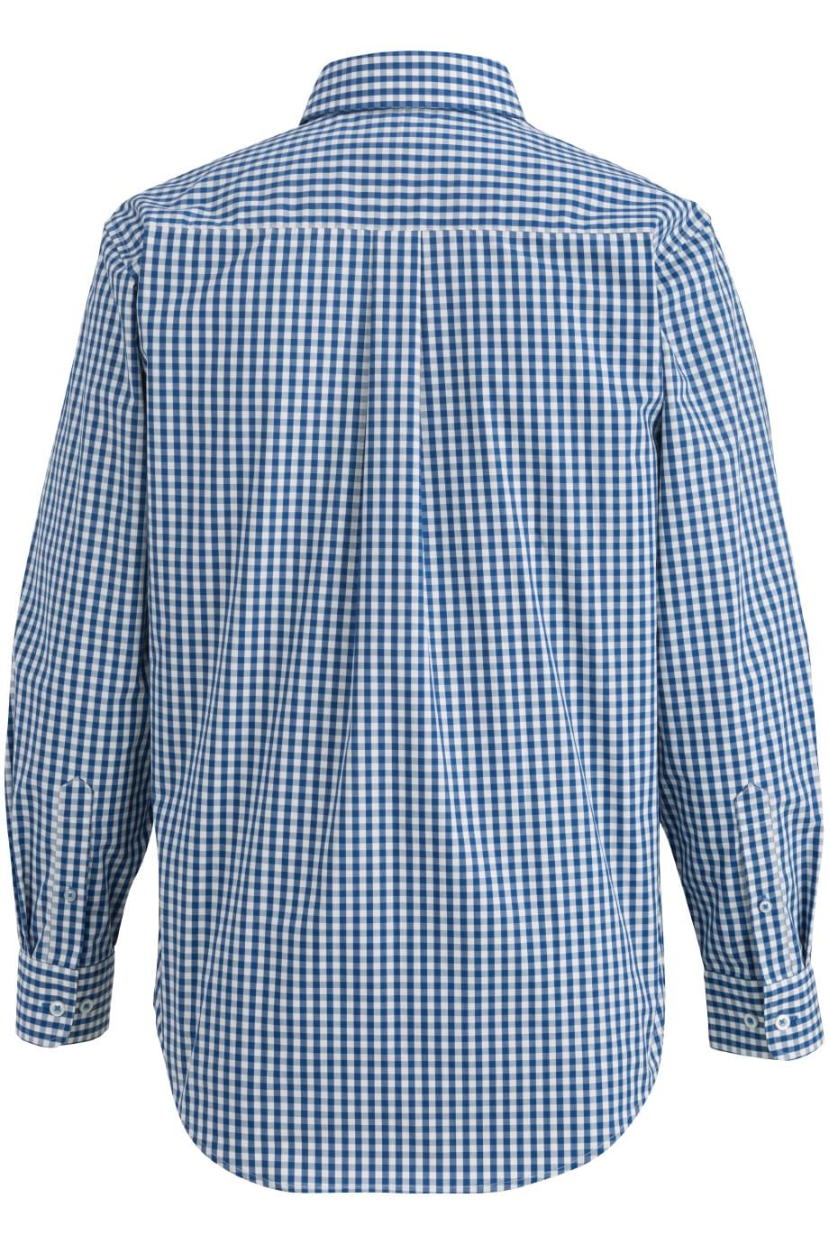 1246 Edwards MENS L/S STRETCH POPLIN SHIRT - Back Image