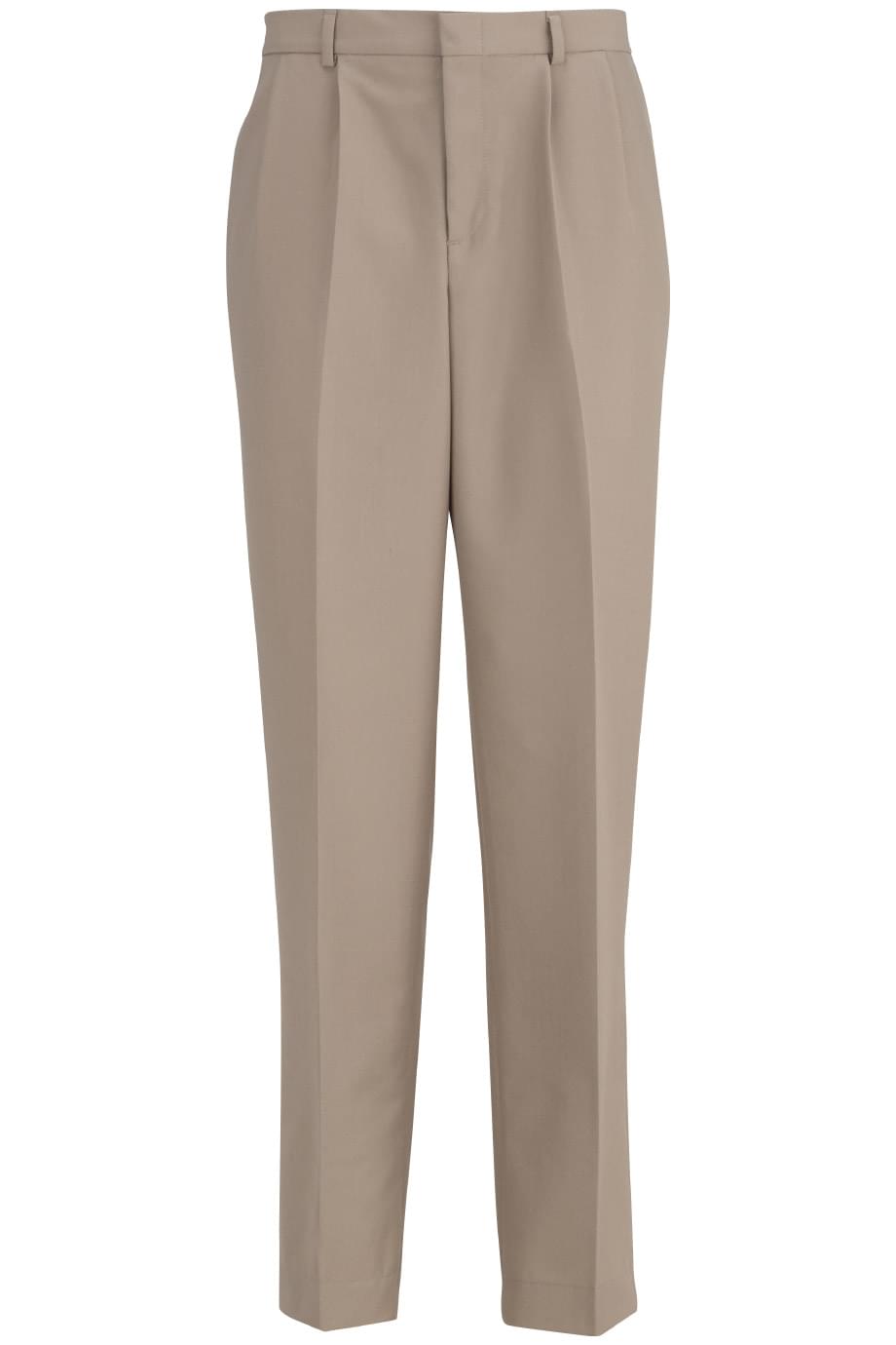 2640 Edwards MENS PLEATED FRONT POLY/WOOL PANT Zoom Image