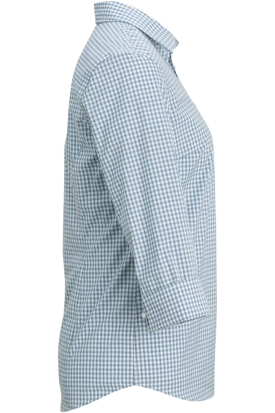 5317 Edwards LADIES 3/4 SLEEVE STRETCH BROADCLOTH SHIRT - Siide Image