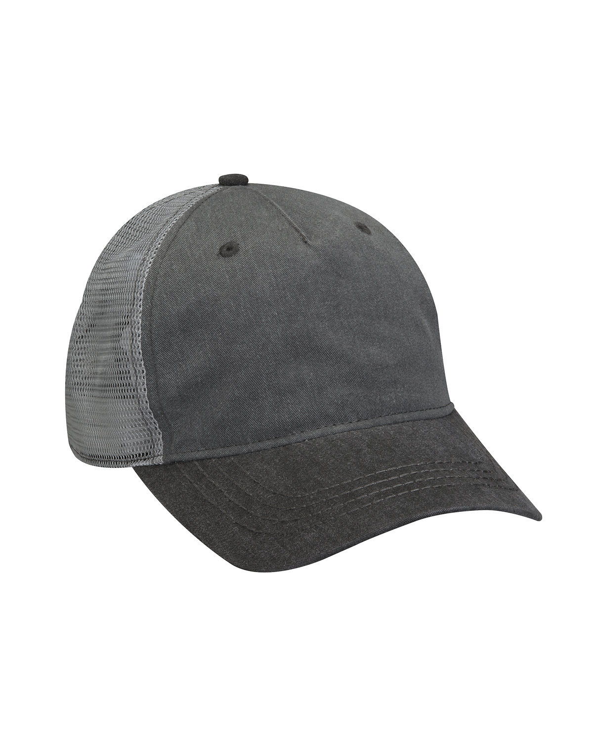 EN102 Adams Pigment-Dyed Twill & Mesh 5 Panel Trucker Cap EN102 Adams Pigment-Dyed Twill & Mesh 5 Panel Trucker Cap