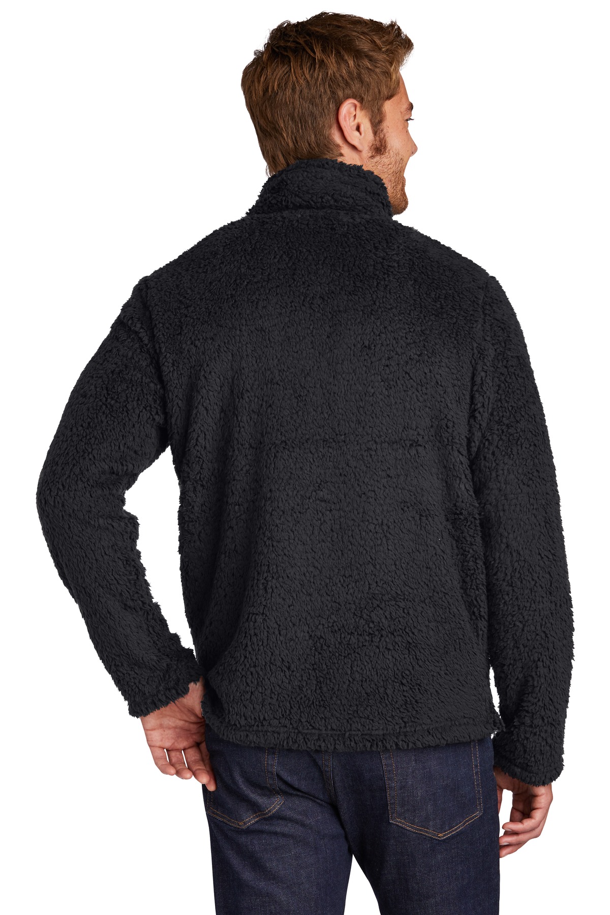 F130 Port Authority Cozy 1/4-Zip Fleece F130 Port Authority Cozy 1/4-Zip Fleece - Back Image