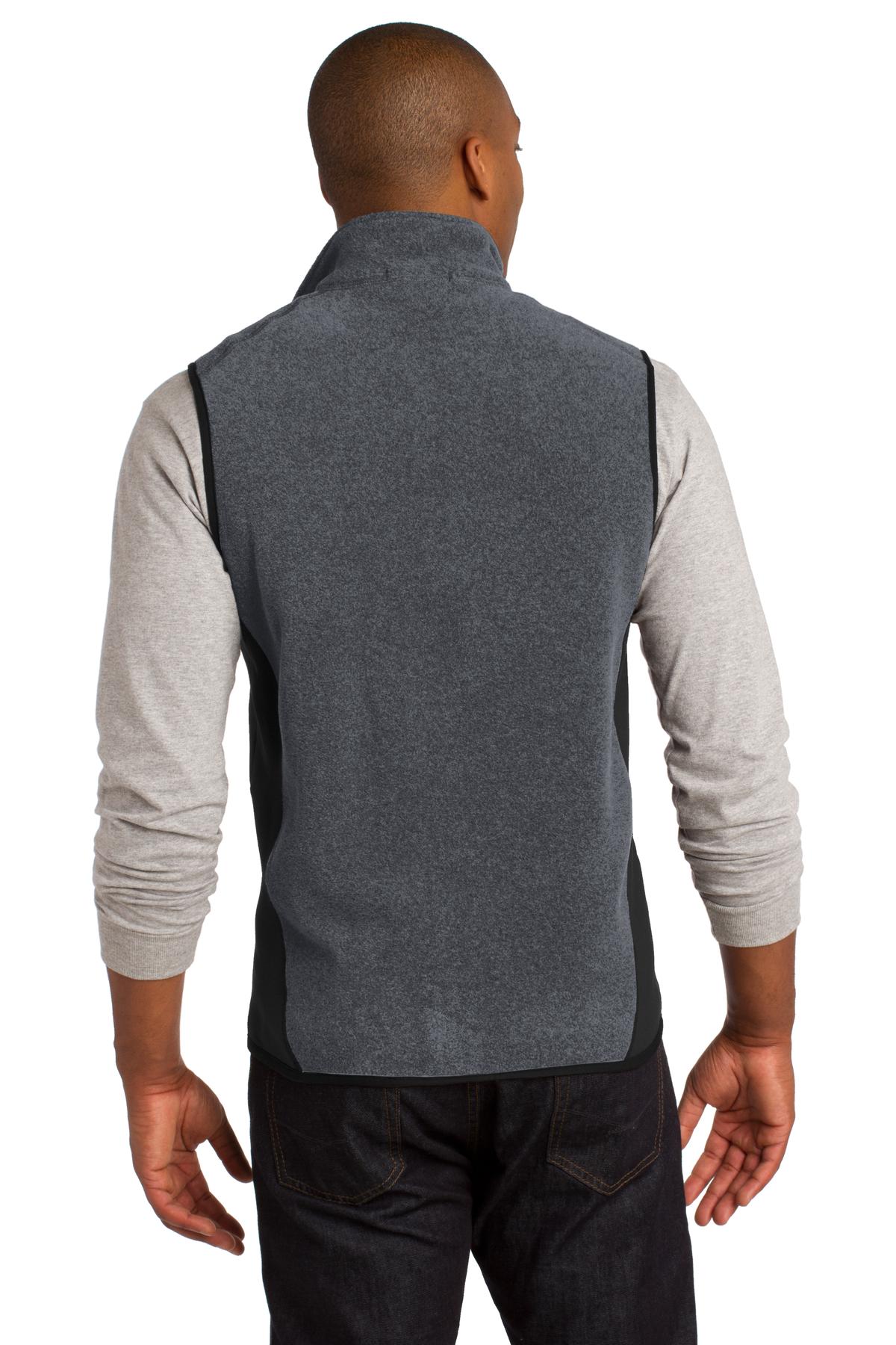 F228 Port Authority R-Tek Pro Fleece Full-Zip Vest - Back Image