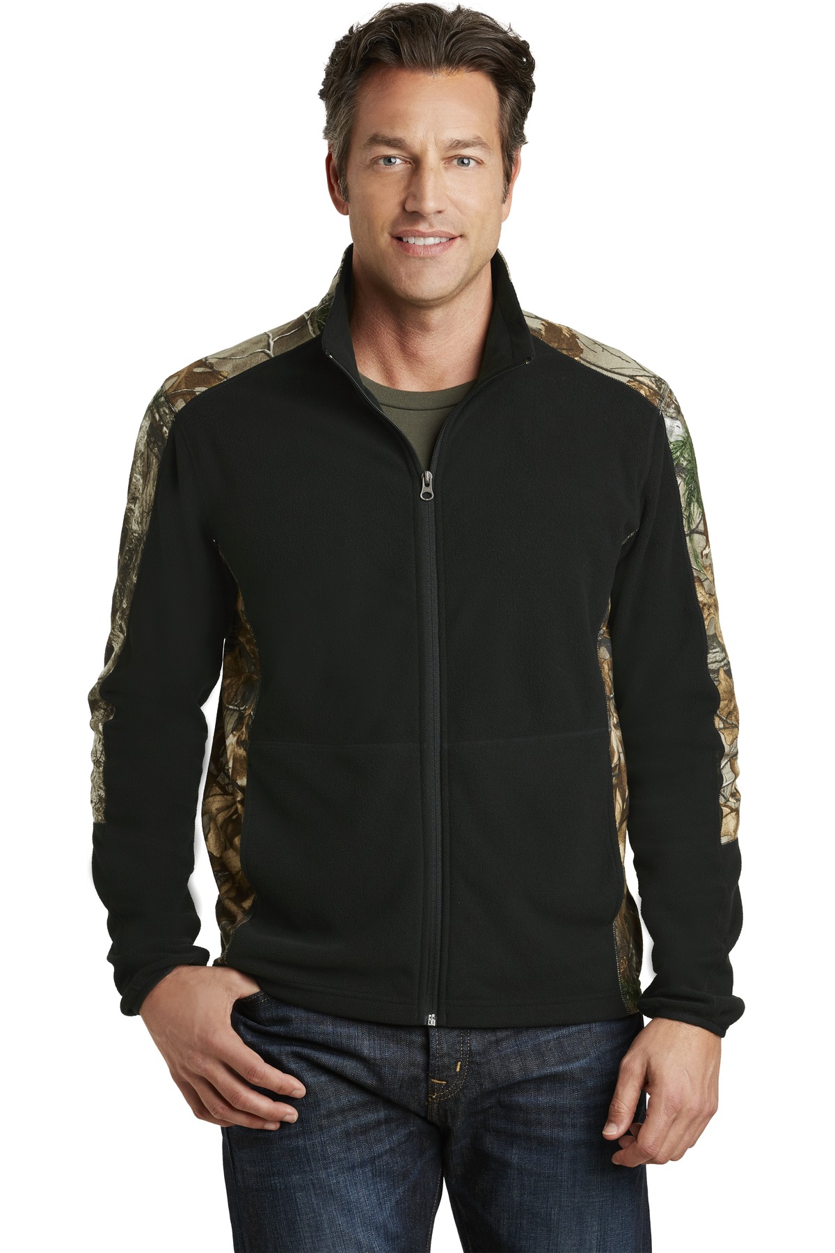 F230C Port Authority Camouflage Microfleece Full-Zip Jacket. Zoom Image