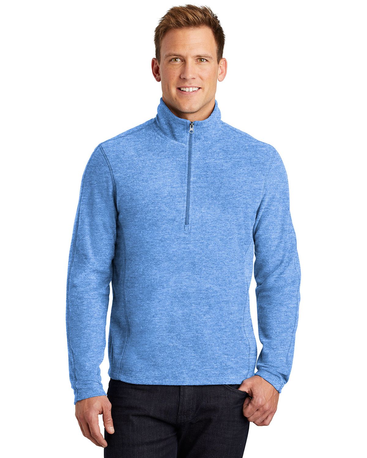 F234 Port Authority Heather Microfleece 1/2-Zip Pullover F234 Port Authority Heather Microfleece 1/2-Zip Pullover