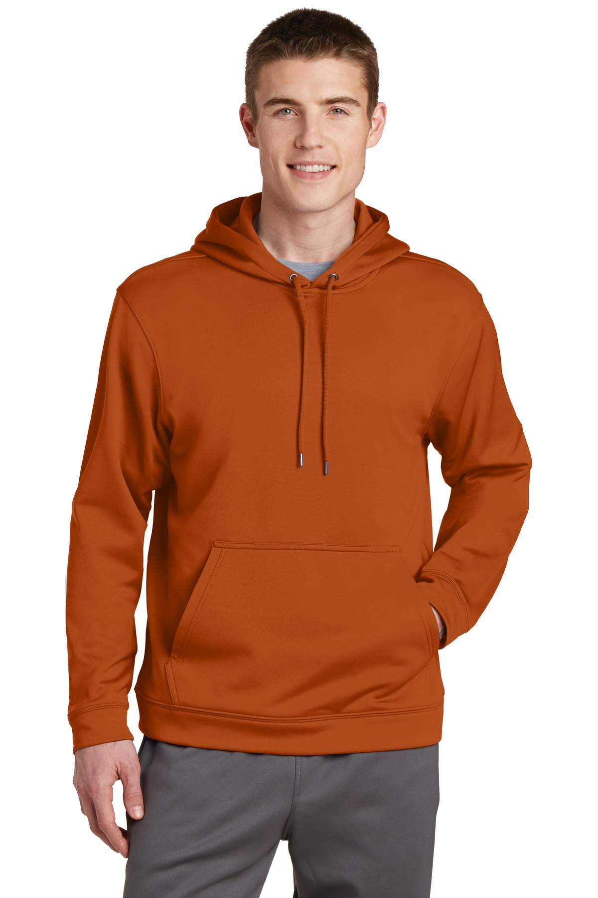 F244 Sport-Tek Sport-Wick Fleece Hooded Pullover. Zoom Image
