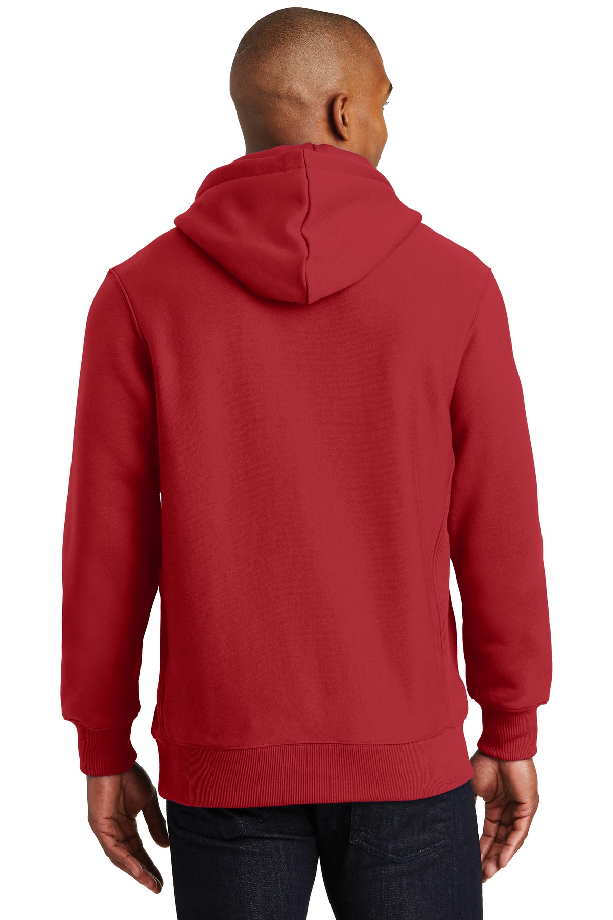 F281 Sport-Tek Super Heavyweight Pullover Hooded Sweatshirt. - Back Image