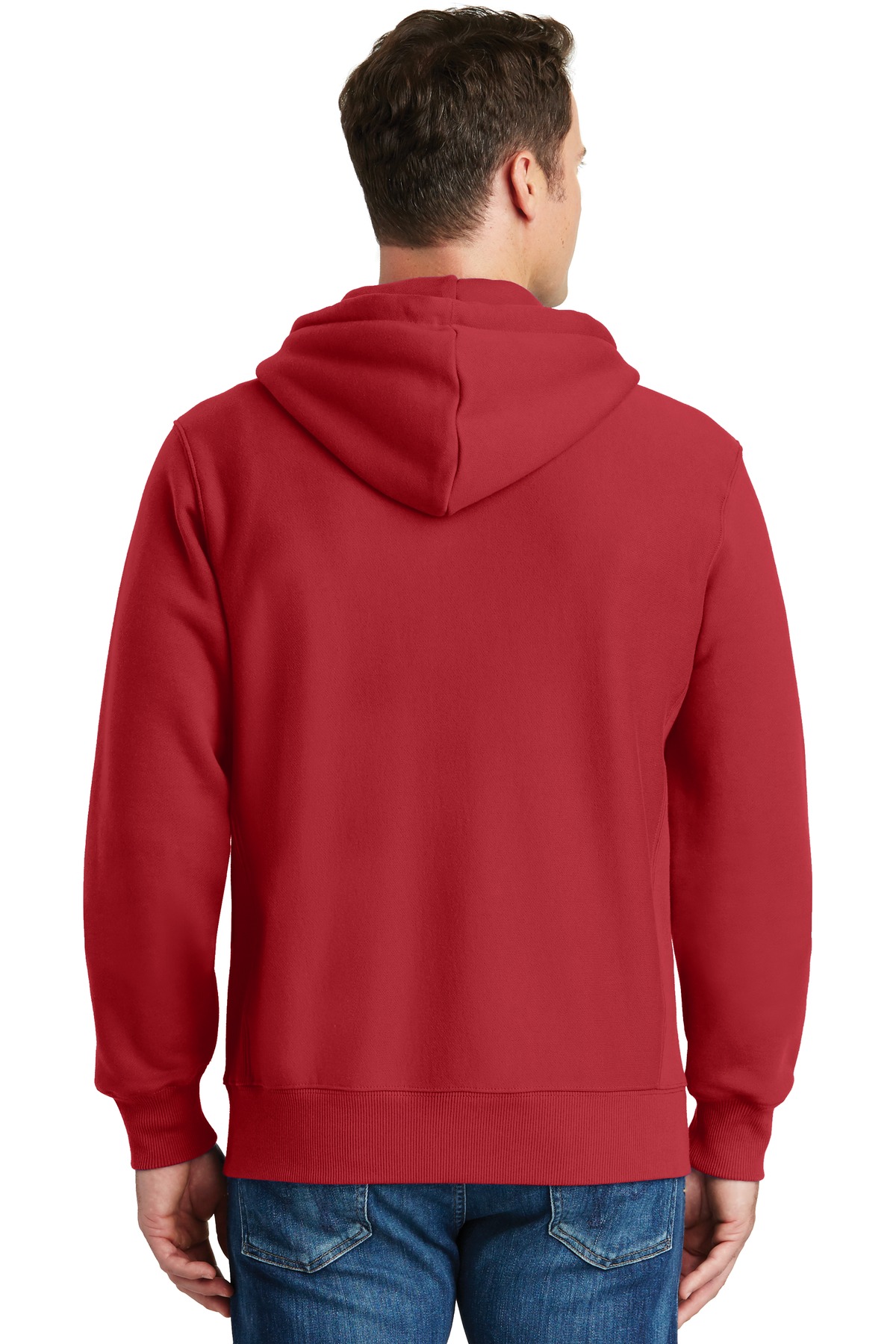 F282 Sport-Tek Super Heavyweight Full-Zip Hooded Sweatshirt. - Back Image