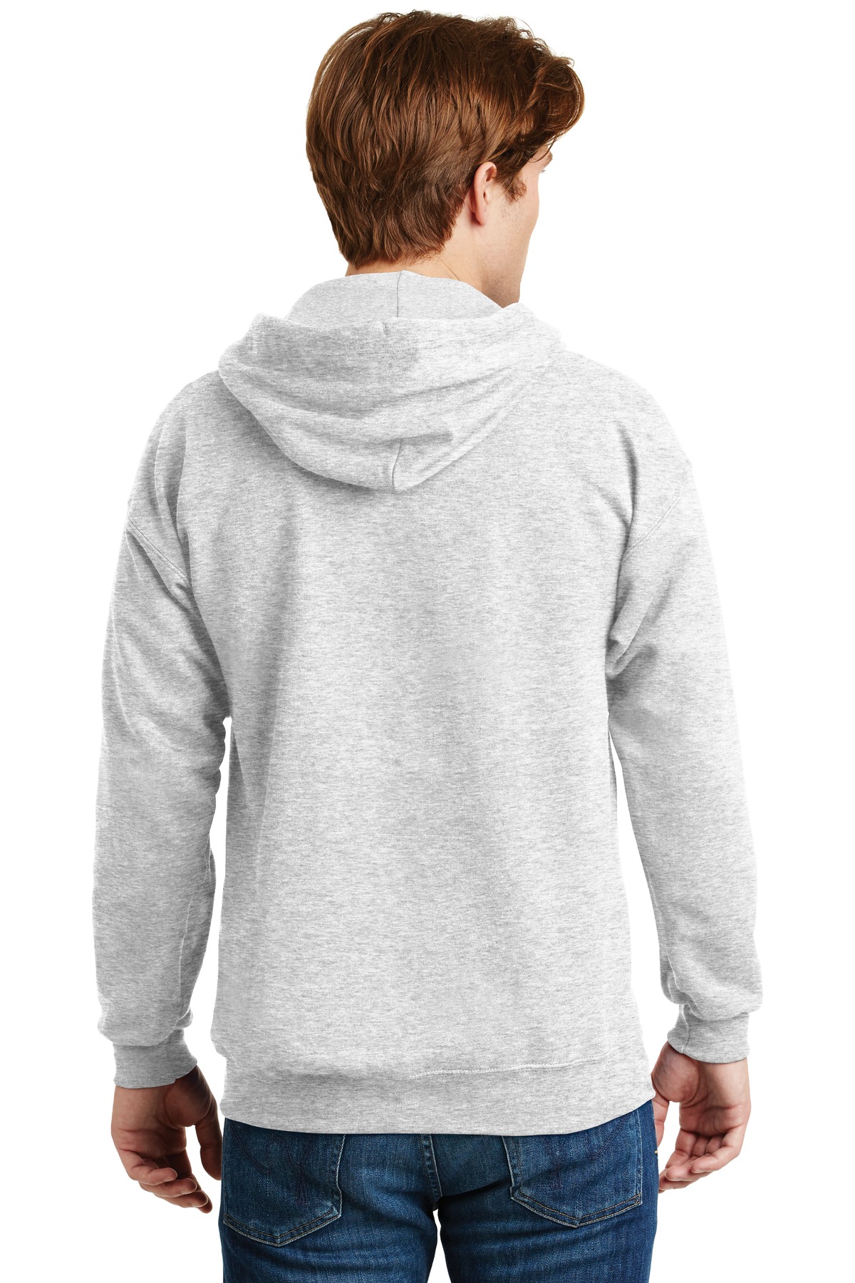 F283 Hanes Ultimate Cotton - Full-Zip Hooded Sweatshirt. - Back Image