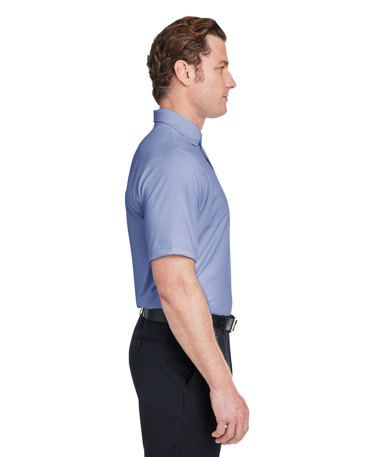 I11526 Fairway & Greene Mens USA Made Mini Stripe Tech Polo - Siide Image