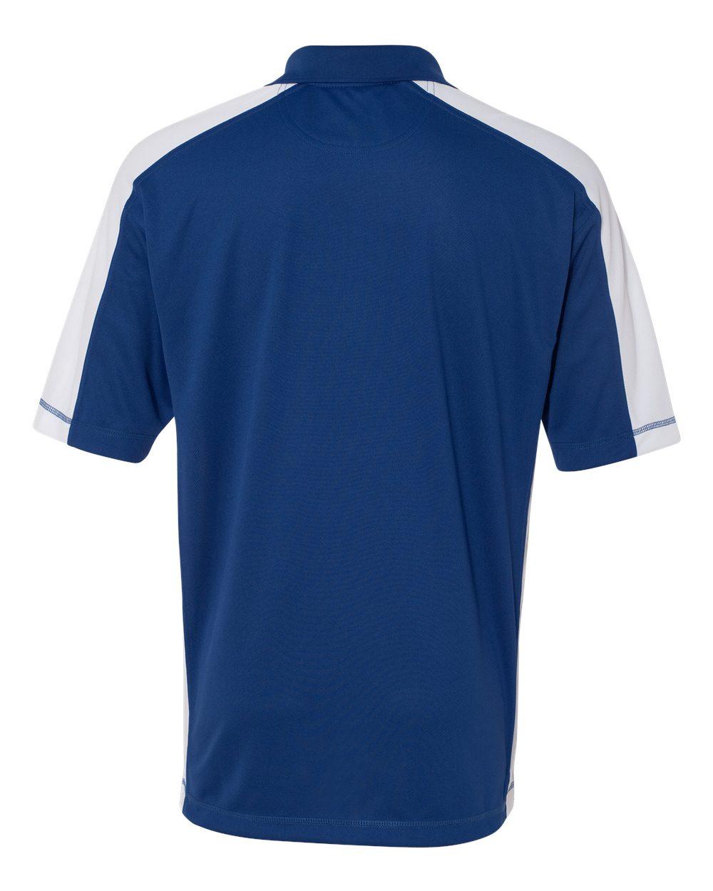 0465 FeatherLite Colorblocked Moisture Free Mesh Sport Shirt - Back Image