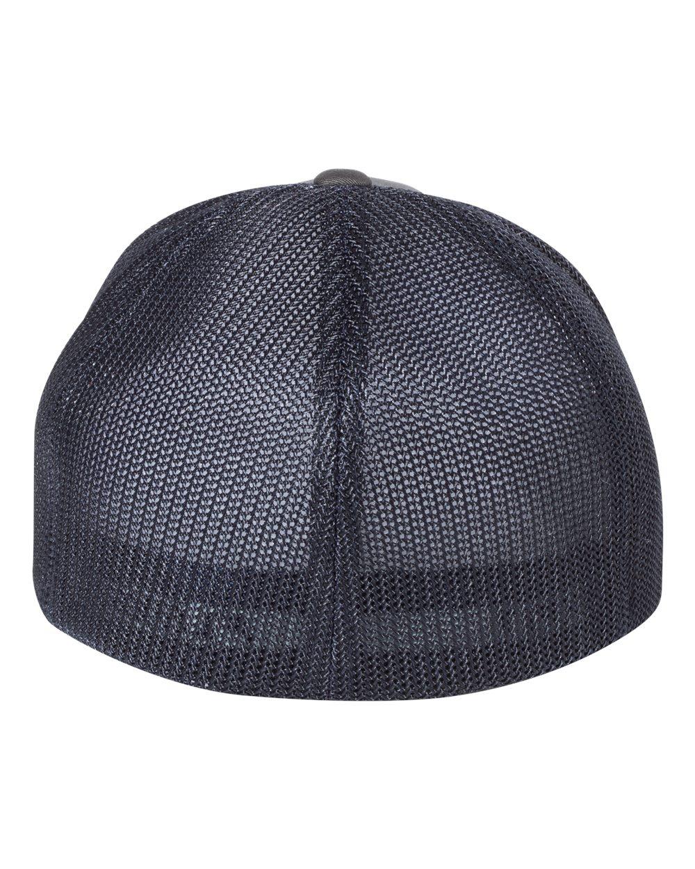 6511 Flexfit Trucker Hat Mesh Cap - Back Image