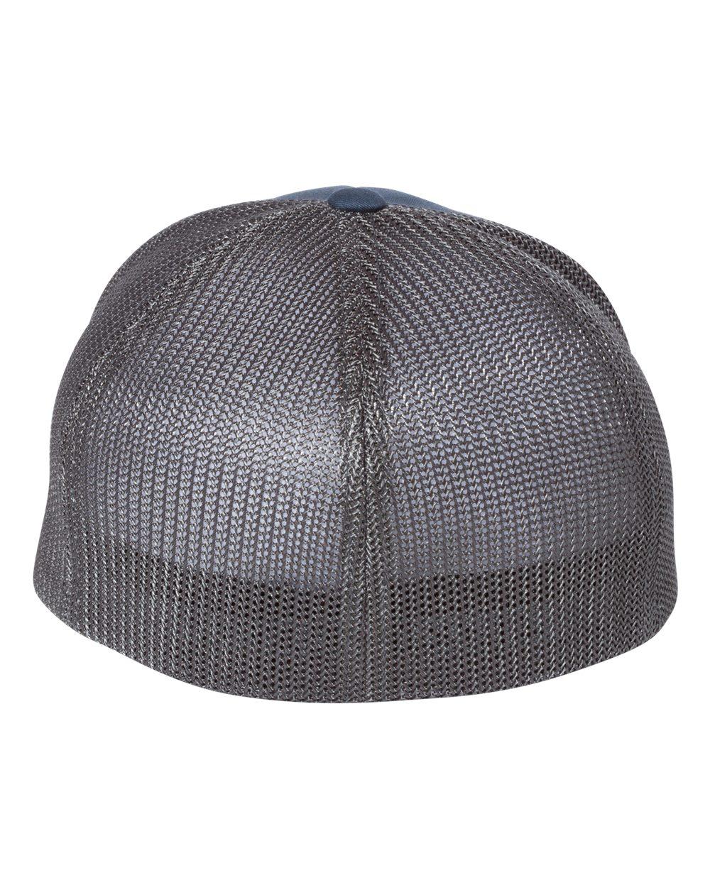 6511 Flexfit Trucker Hat Mesh Cap - Back Image