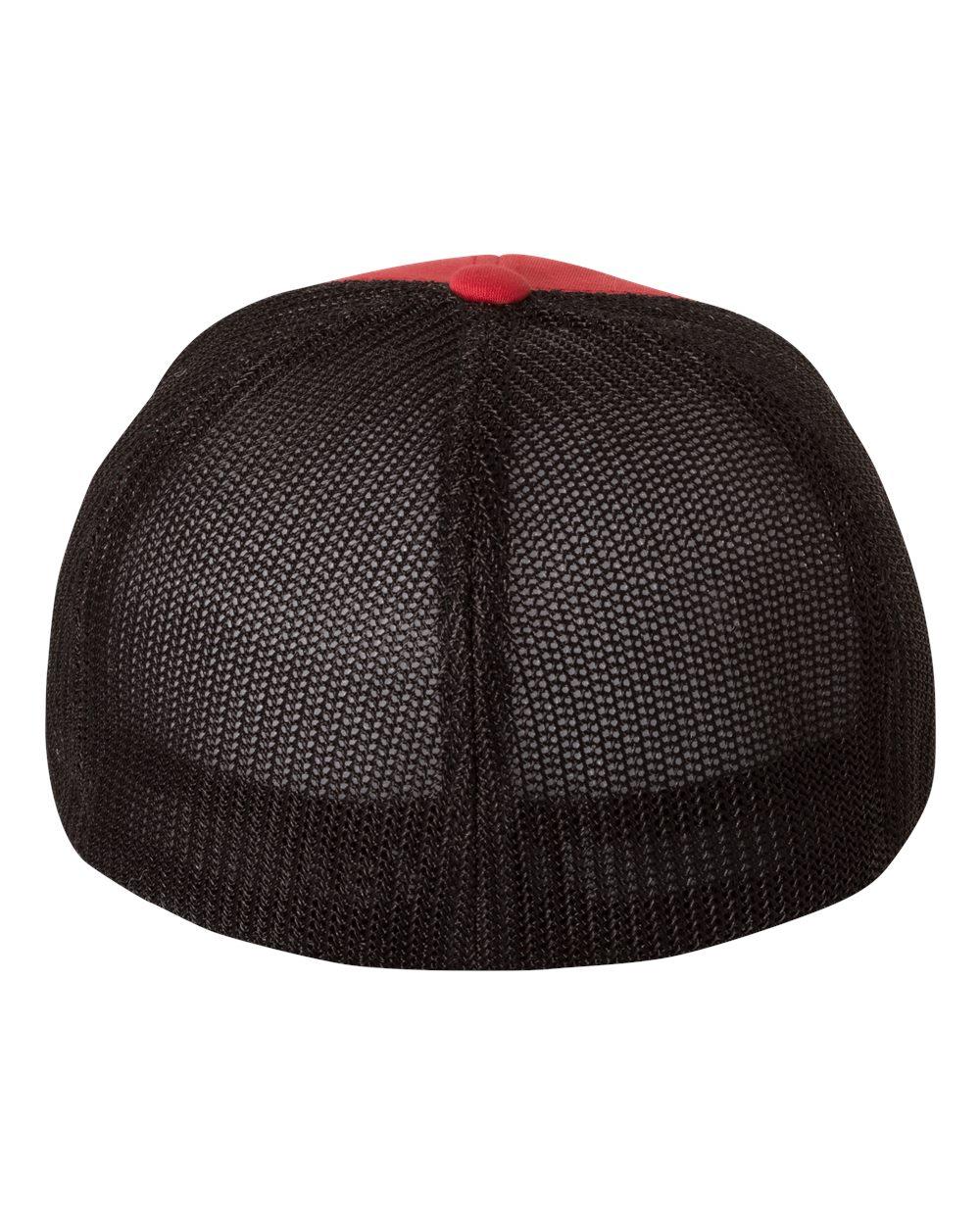 6511 Flexfit Trucker Hat Mesh Cap - Back Image