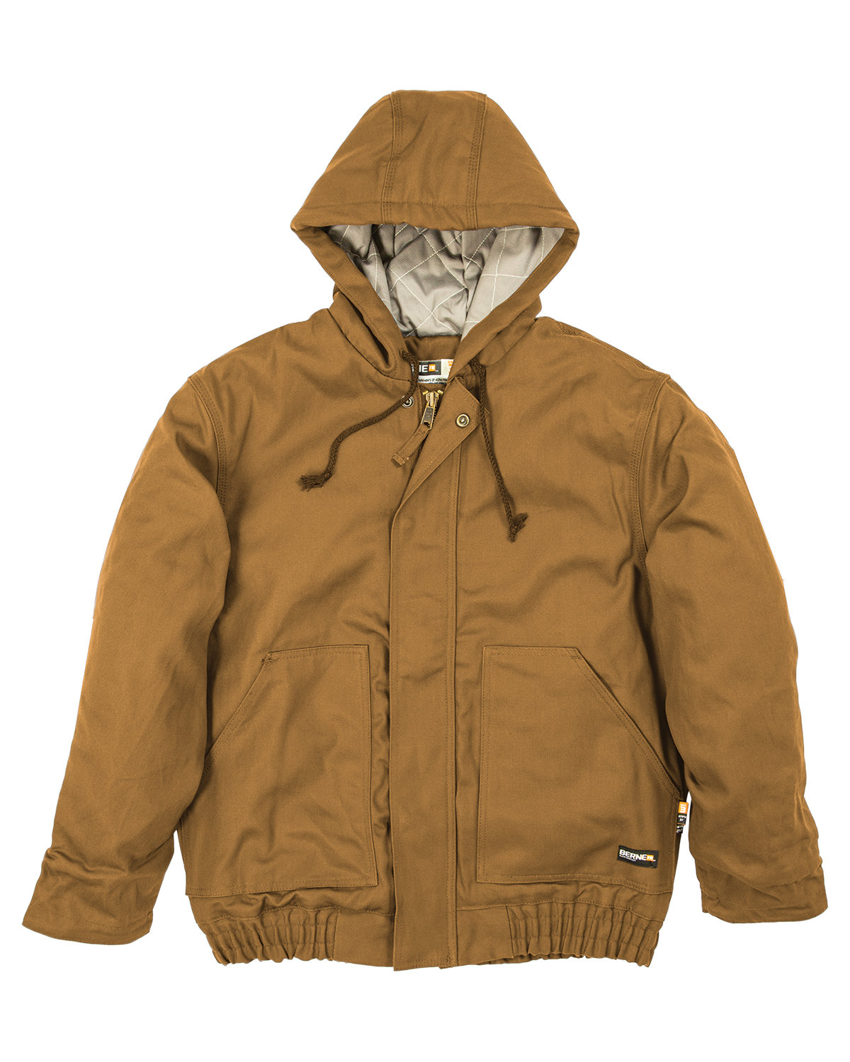 FRHJ01T Berne Mens Tall Flame-Resistant Hooded Jacket
