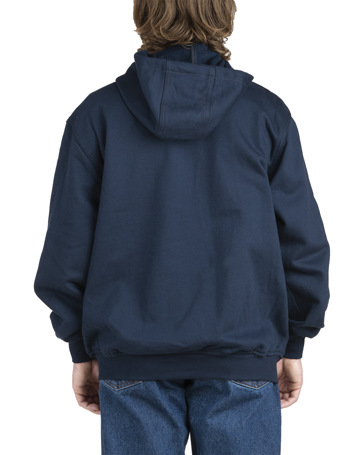 FRSZ19T Berne Mens Tall Flame-Resistant Hooded Sweatshirt - Back Image