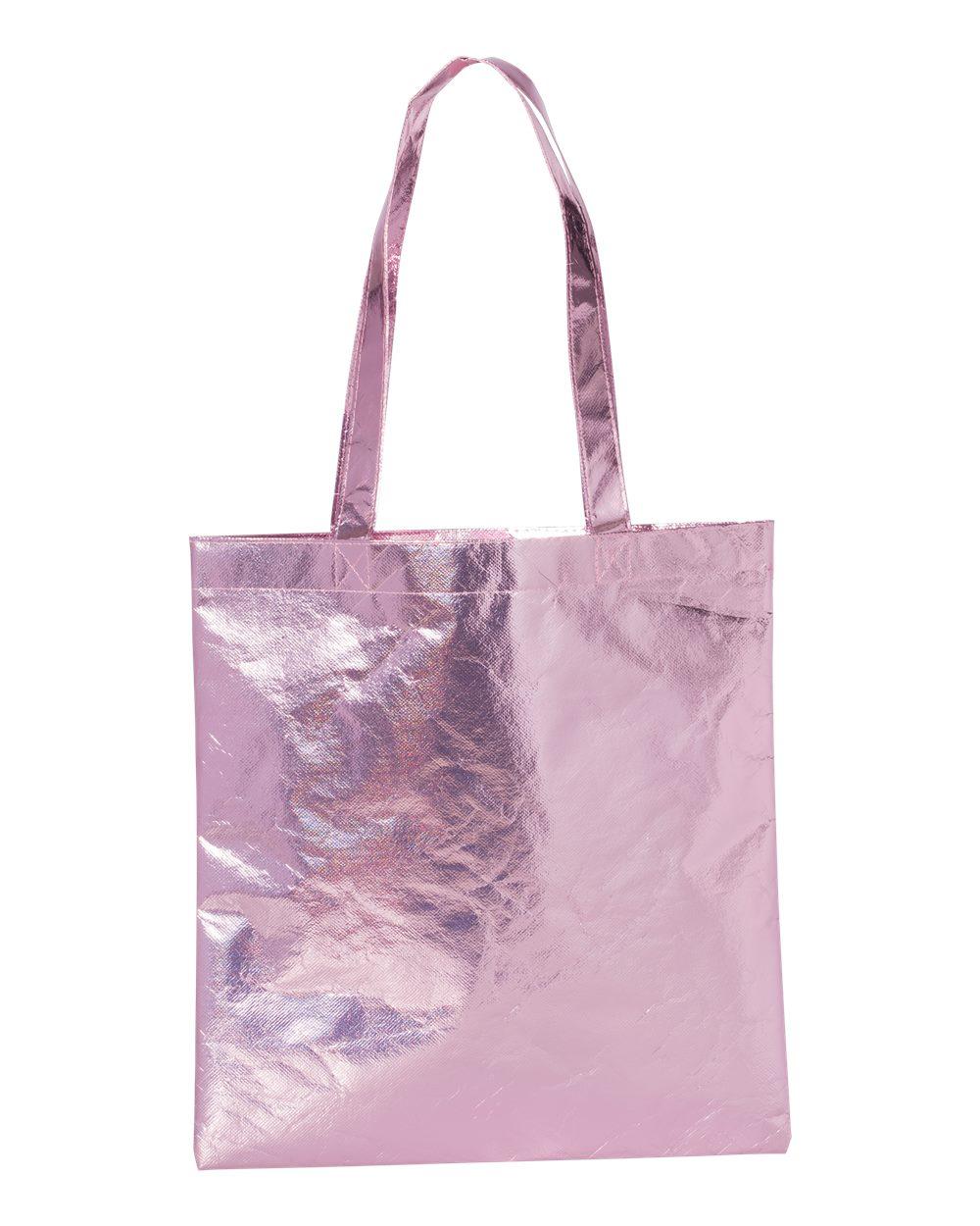 FT003M Liberty Bags Metallic Tote - Back Image
