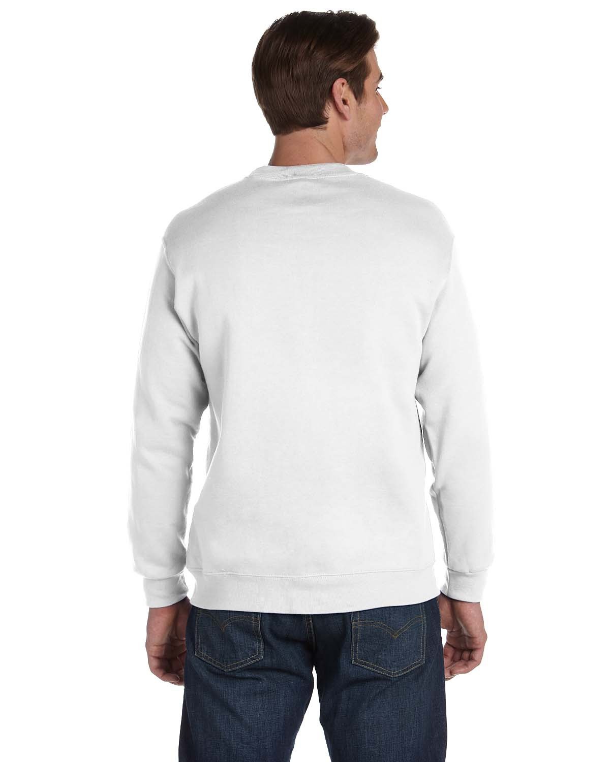 G120 Gildan Adult DryBlend Adult 50/50 Fleece Crew - Back Image