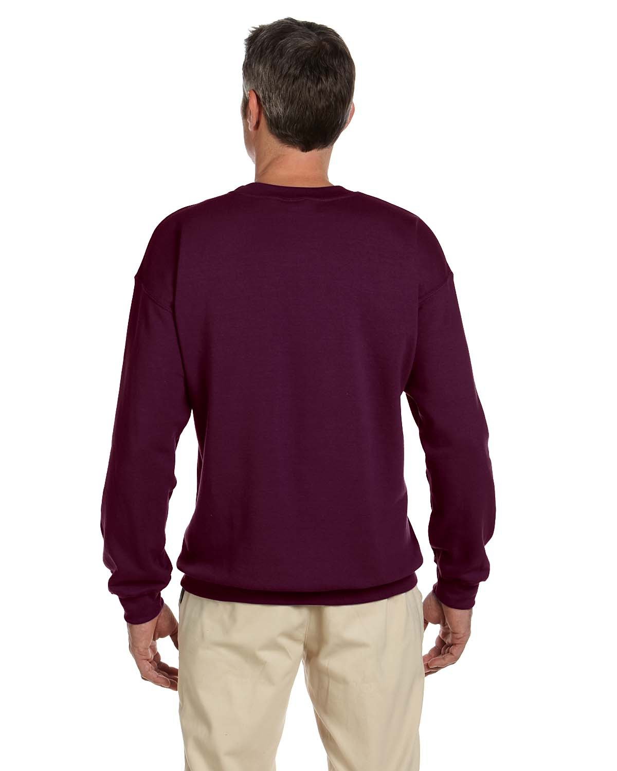 G180 Gildan Adult Heavy Blend 50/50 Fleece Crew - Back Image