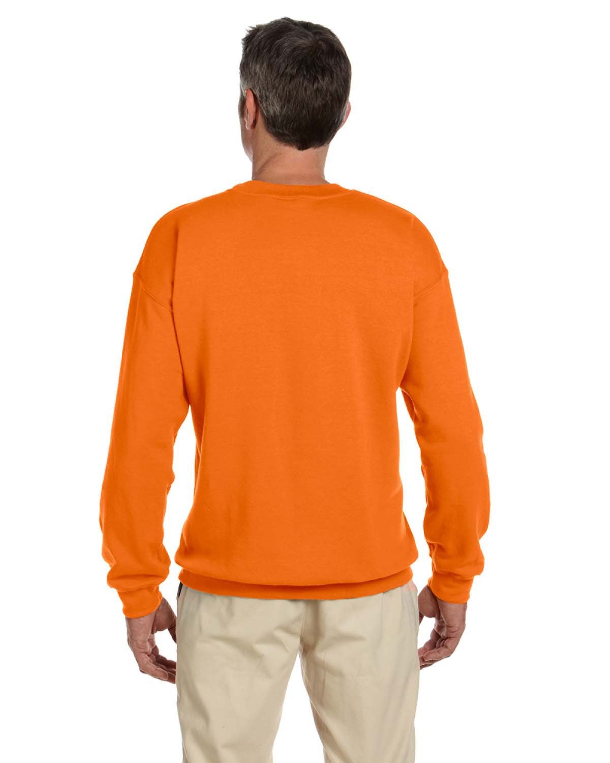 G180 Gildan Adult Heavy Blend 50/50 Fleece Crew - Back Image