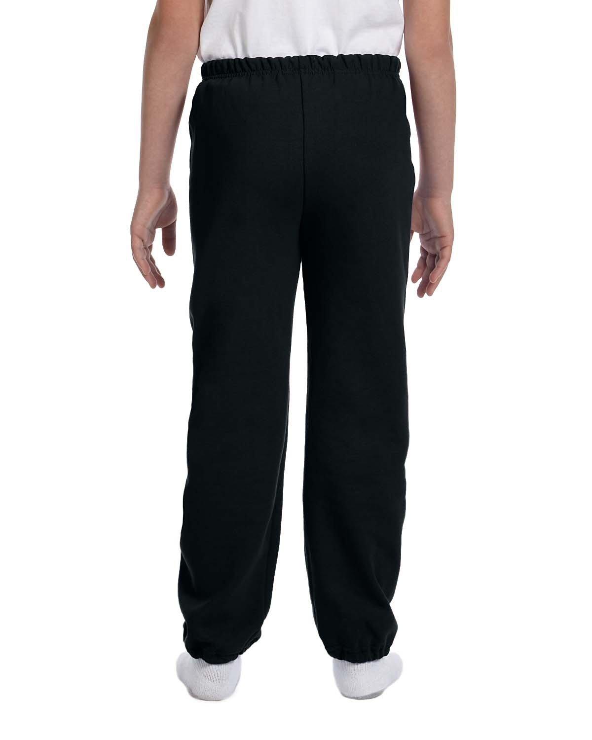G182B Gildan Youth Heavy Blend 50/50 Sweatpant - Back Image