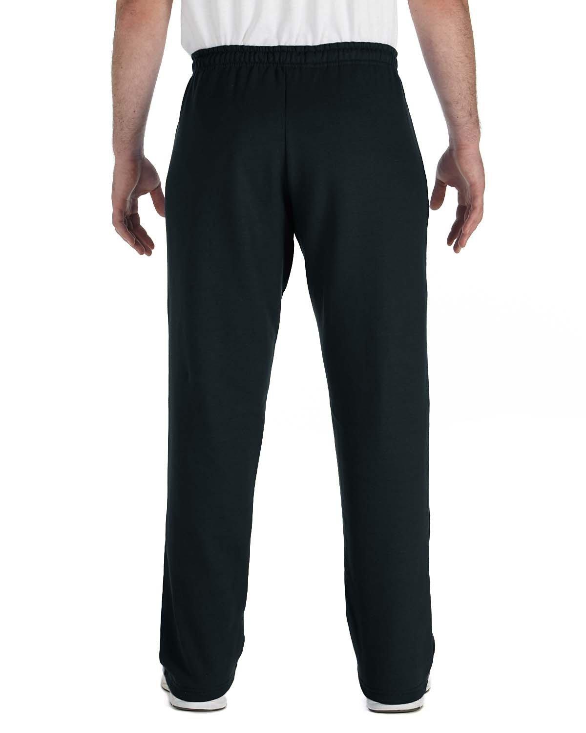 G184 Gildan Adult Heavy Blend Adult 50/50 Open-Bottom Sweatpant - Back Image