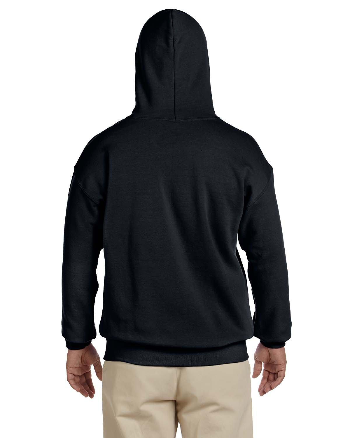 G185 Gildan Adult Heavy Blend 50/50 Hooded Sweatshirt - Back Image
