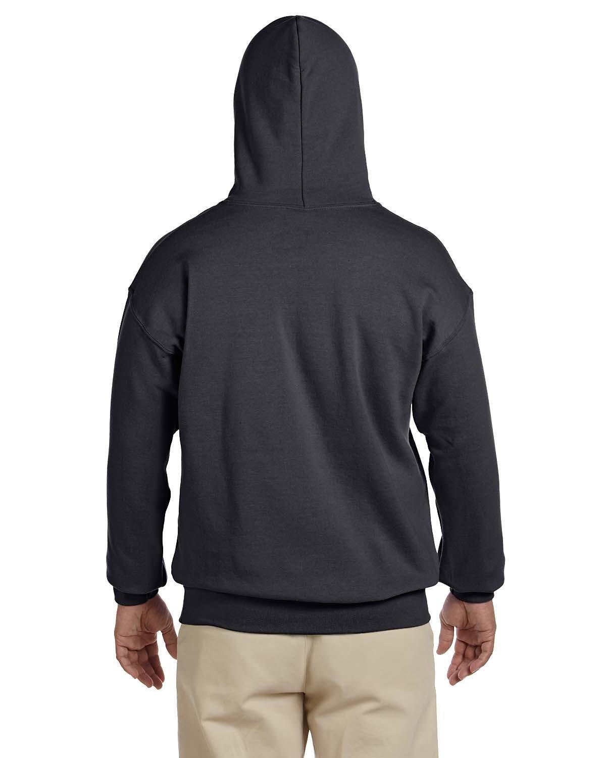 G185 Gildan Adult Heavy Blend 50/50 Hooded Sweatshirt - Back Image