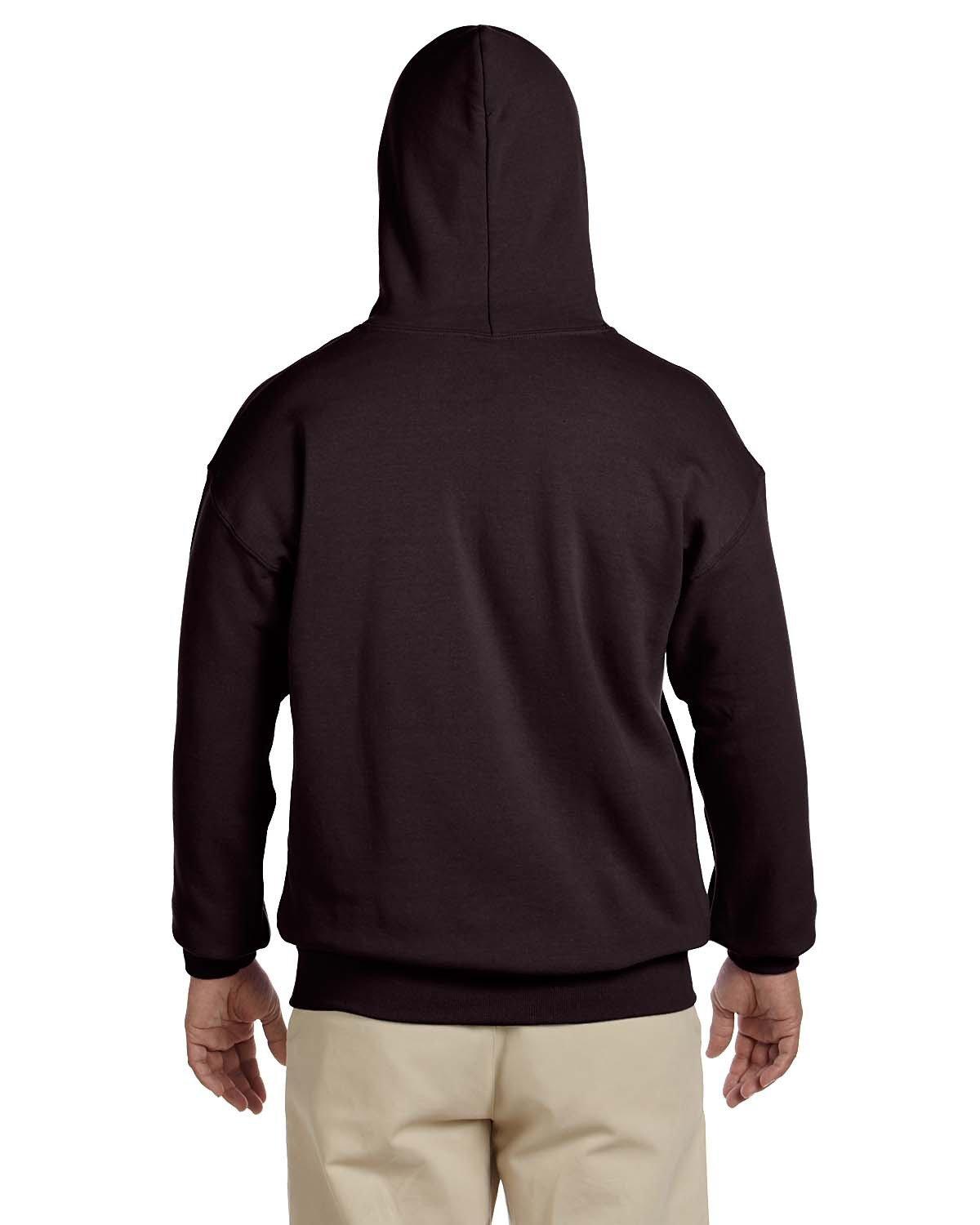 G185 Gildan Adult Heavy Blend 50/50 Hooded Sweatshirt - Back Image