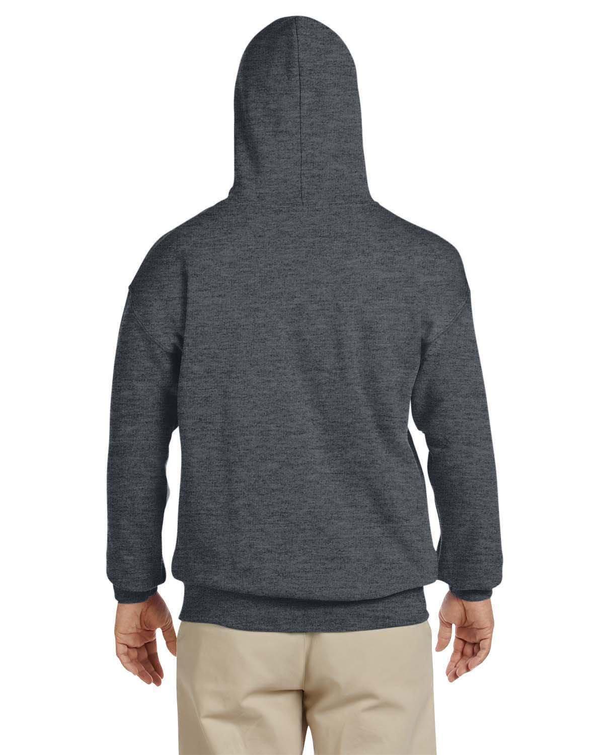G185 Gildan Adult Heavy Blend 50/50 Hooded Sweatshirt - Back Image