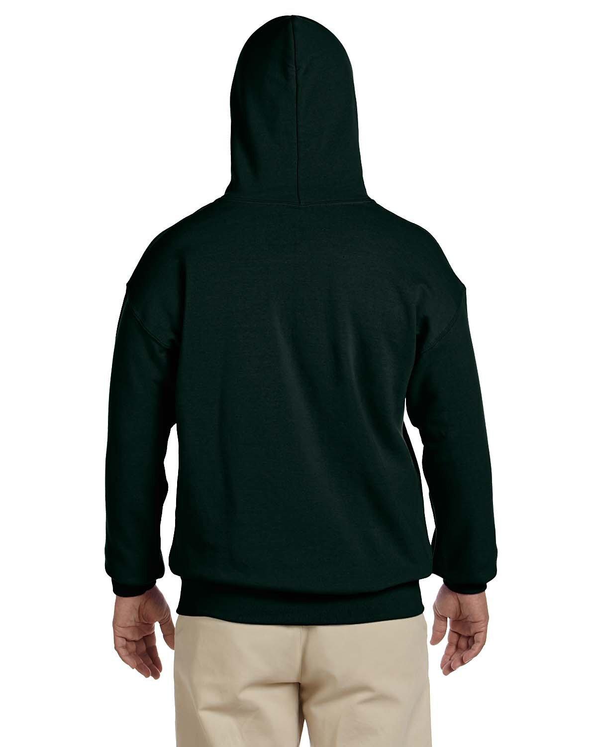 G185 Gildan Adult Heavy Blend 50/50 Hooded Sweatshirt - Back Image