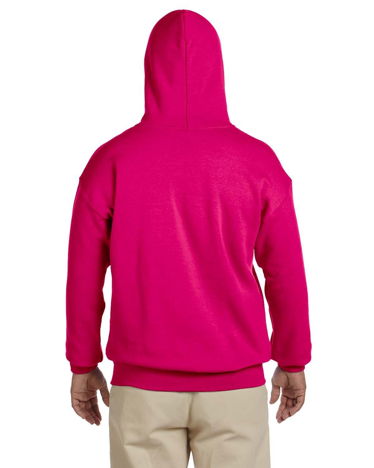 G185 Gildan Adult Heavy Blend 50/50 Hooded Sweatshirt - Back Image