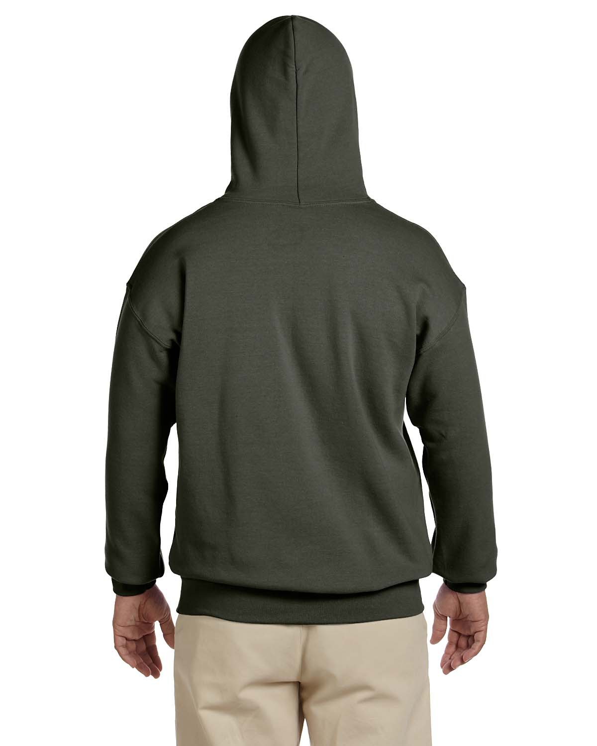 Gildan Embroidery G185 Adult Heavy Blend 50/50 Hooded Sweatshirt - Back Image