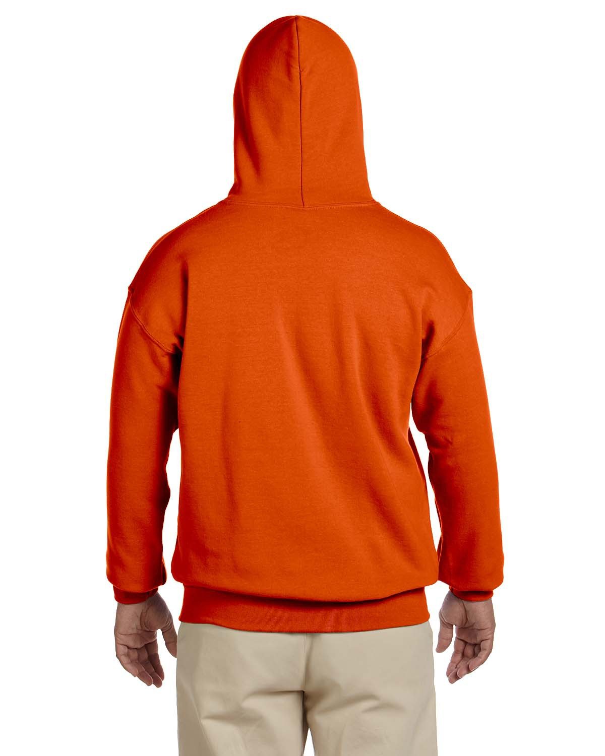 G185 Gildan Adult Heavy Blend 50/50 Hooded Sweatshirt - Back Image