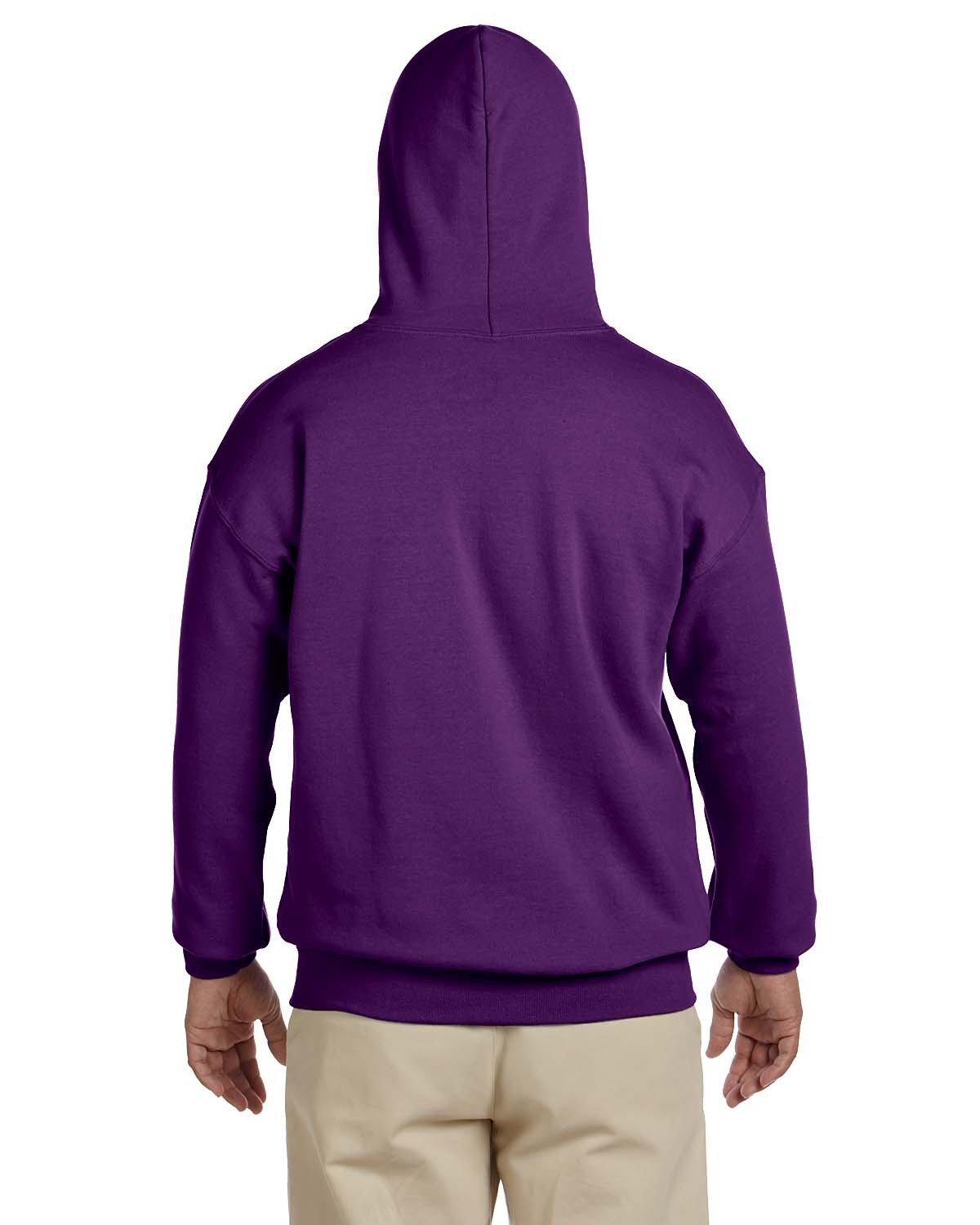 G185 Gildan Adult Heavy Blend 50/50 Hooded Sweatshirt - Back Image