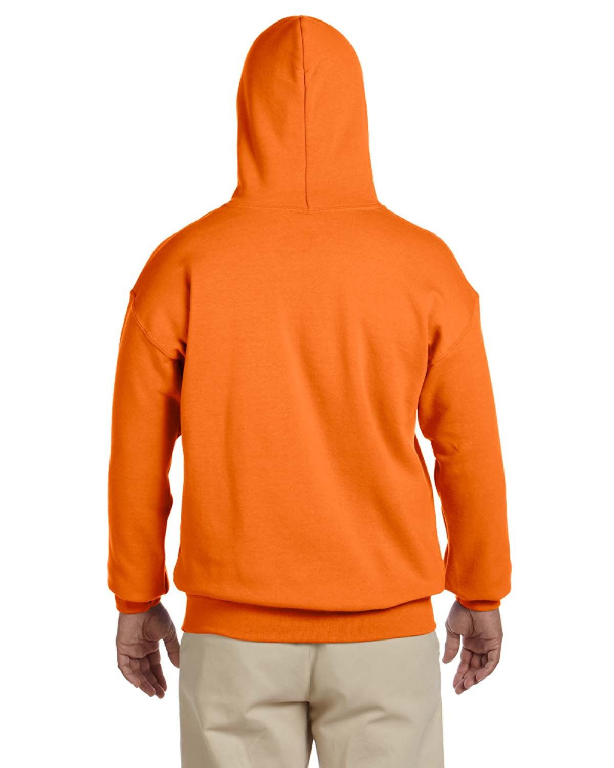 G185 Gildan Adult Heavy Blend 50/50 Hooded Sweatshirt - Back Image