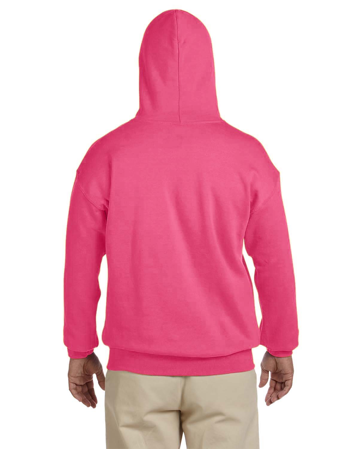 G185 Gildan Adult Heavy Blend 50/50 Hooded Sweatshirt - Back Image
